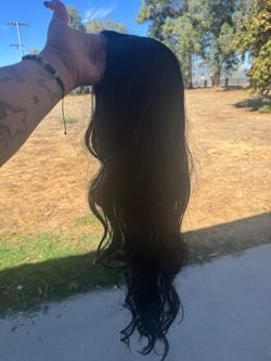 Long Black Wavy Hair Extension brand new