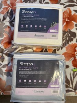 SLEEPYS 4 piece sheet set KING SIZE