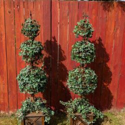 Pair of Artificial Topiaries