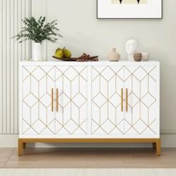 HLR Accent Cabinet with 4 Doors and Shelves