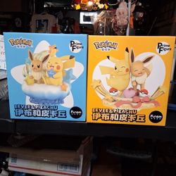 Funism Prime Figure Eevee & Pikachu