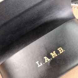 L.A.M.B Case Glasses Genuine Leather 