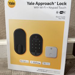 Yale Approach Lock w Wi-Fi & Keypad Touch Black - BRAND NEW!