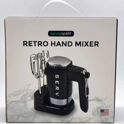Servappetit Black 50s Retro Style Hand Mixer New I Can Deliver 40$ 