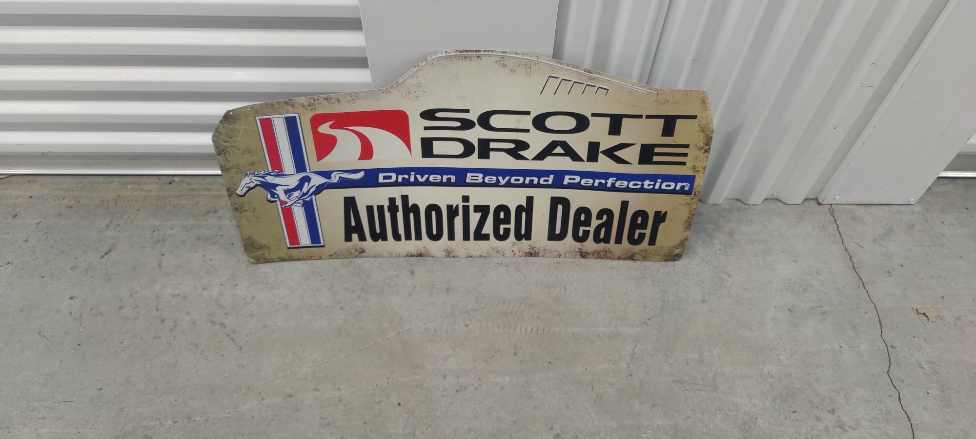Scott Drake Dealer Aluminum Sign.