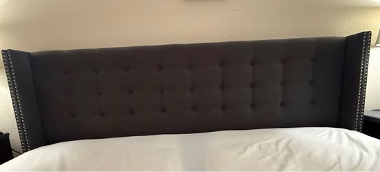 Dark Grey Headboard - King
