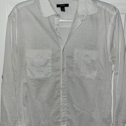 White & Black Alfani button up.