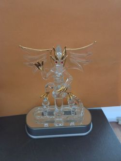 Glass dragon statue