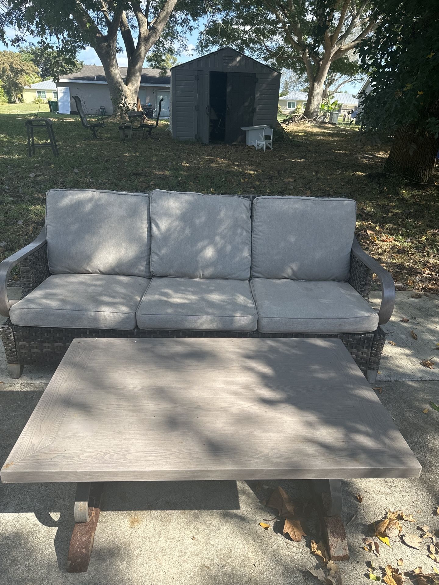 Grey Outdoor Set