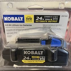 Kobalt Ultimate Output 24 -Volt 1 -Pack Lithium (4 Ah Battery )
