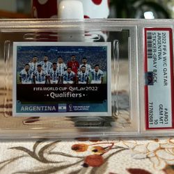 Argentina 2022 Panini FIFA World Cup Qatar Sticker PSA 10