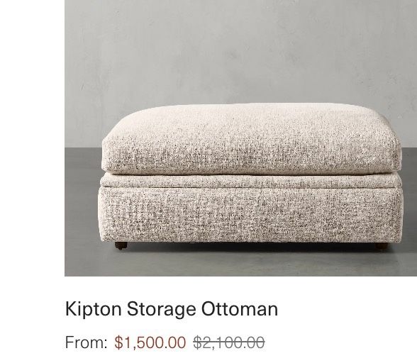 Arhaus Ottoman - Kipton