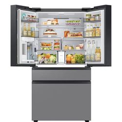 Samsung Bespoke 36 in. 29 cu. ft. Standard Depth 4-Door French Door Refrigerator with Sphere Ice in Stainless Steel