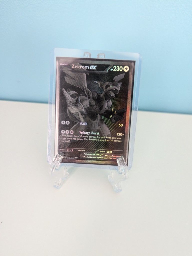 Black Zekrom EX #172 Pokemon Chase Card