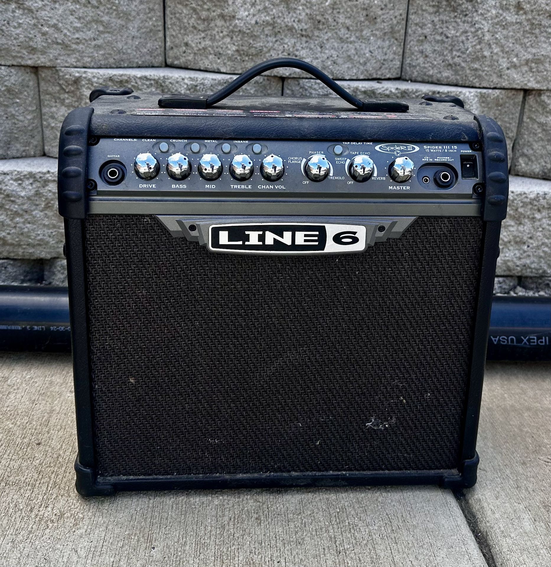 Used Line 6 Spider III 15 Watts Guitar Amp