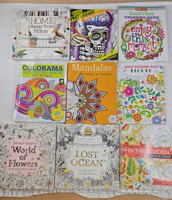 Adult Coloring books lot of 18