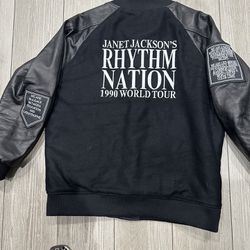 Original Rhythm Nation ~ Janet Jackson’s Tour Jacket Even By Original Tour Dancer 1990 ~ Size Medium~ 