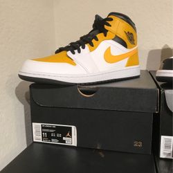 Jordan Mid yellow size 11