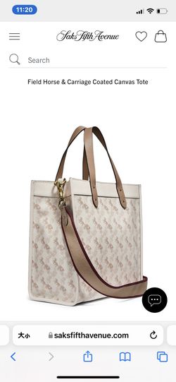 Coach field horse&carriage Coated canvas tote（brand new）