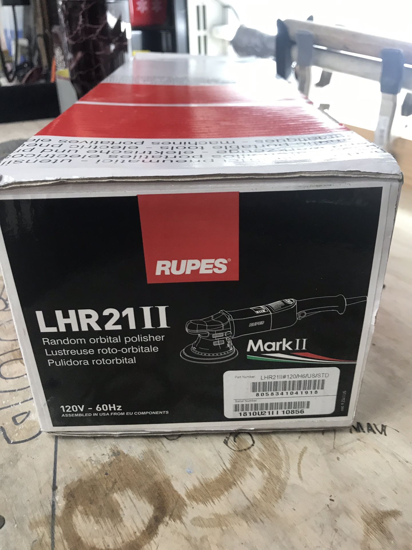 Rupes Bigfoot markll 21mm random orbital polisher- 6”inch lhr21ll