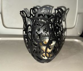 Black Metal Candle Holder/Votive