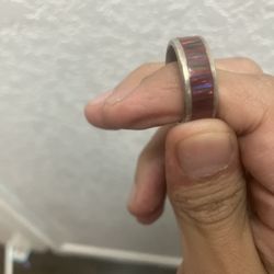 Selling Sterling Silver Crushed Opal Ring 
