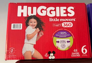 Huggies diapers size 6 full unopened Box of 48