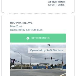 Wrestle Mania Blue Zone Parking 