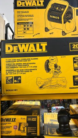 Dewalt 7-1/4” Cordless Sliding Compound Miter Saw Kit 