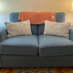 Blue Loveseat