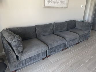10ft Couch And Ottoman For Sale 