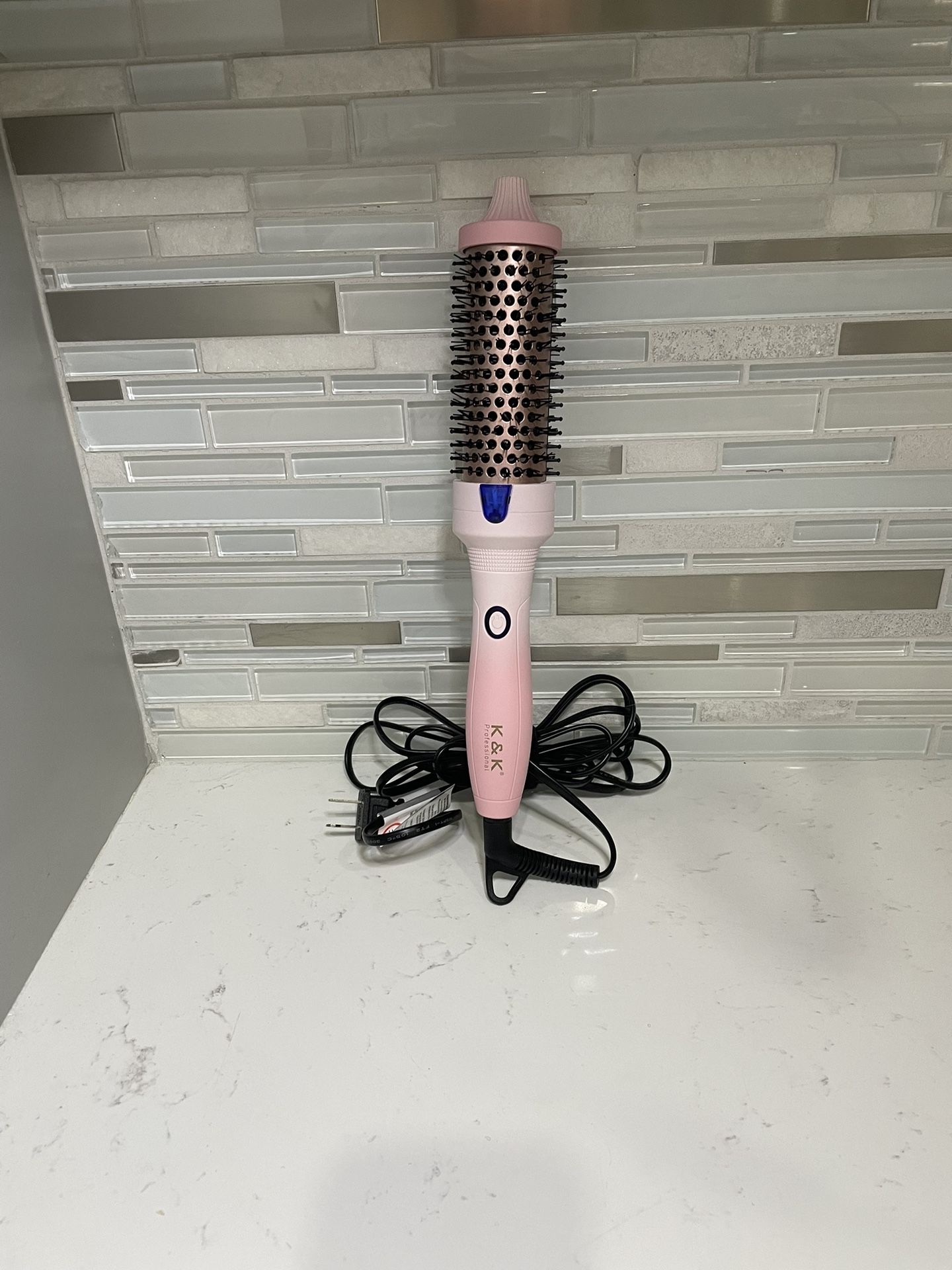 K&K 1.5 Inch thermal brush Heated Curling Brush