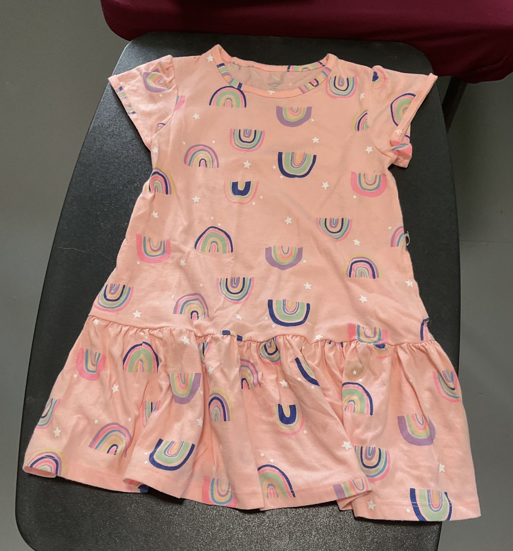 Girls 5T Summer dress Rainbow Designs New
