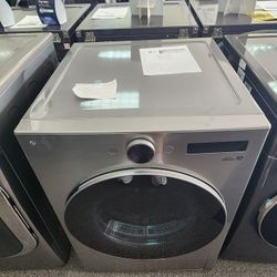 7.8 cu ft. Dual Heat Pump ventless Electric
Dryer with Direct Drive Motor 6 Motion and
Al Sensor Dry In Graphite Steel