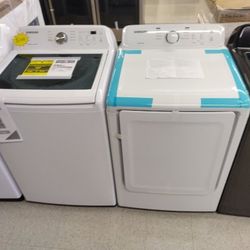 SAMSUNG WASHER AND DRYER SET OPEN BOX ITEMS