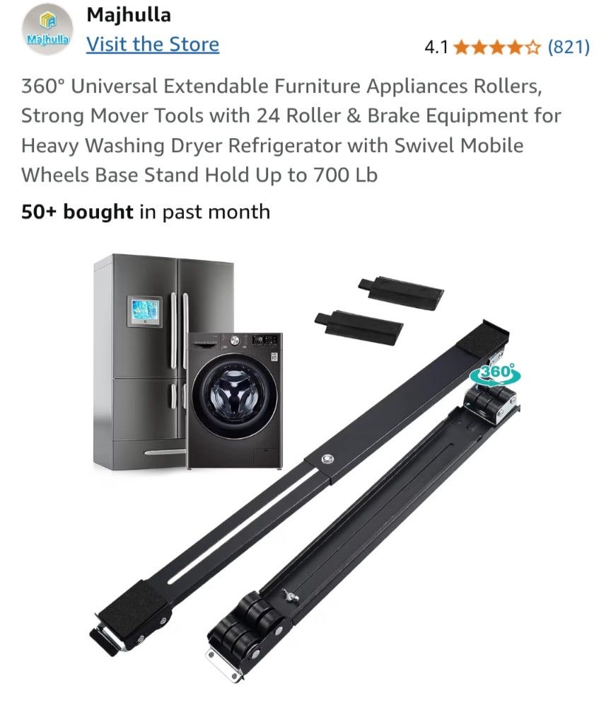 Appliance Rollers 360° Wheels (Black)