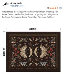 Area rug/ tapete/ alfombra 5X7