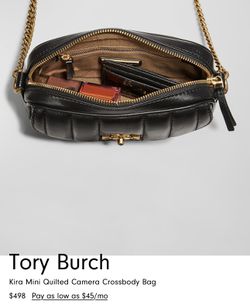 Tory Burch Kira Mini Quilted Camera Crossbody Bag
