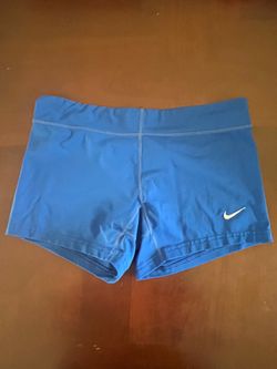 Nike Women's Performance Dri-FIT volleyball shorts in royal blue- medium