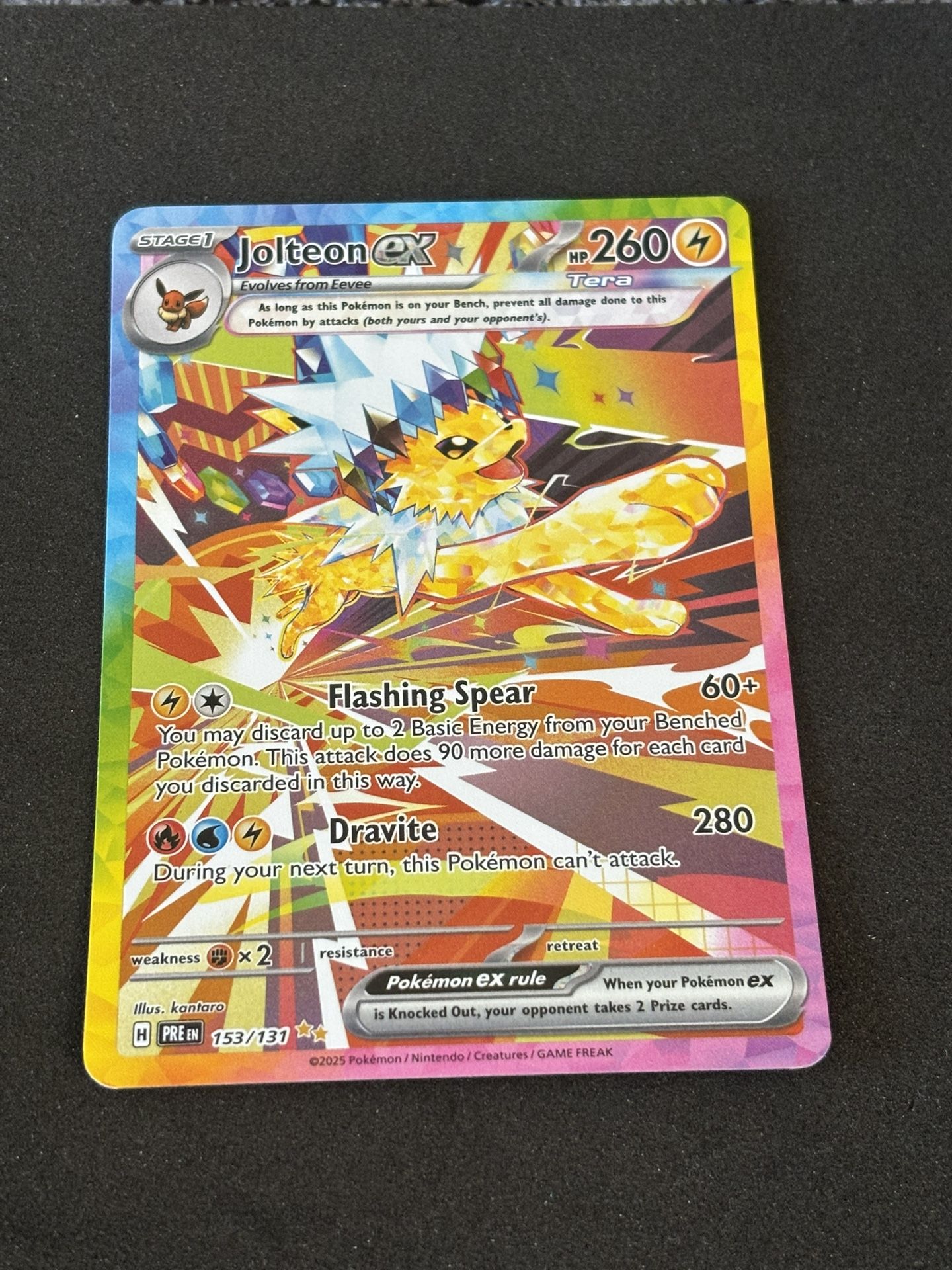 Pokemon Jolteon Ex Prismatic NM