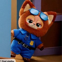 Zootopia Officer Nick Plush Pendant Keychain