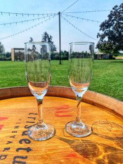 Glass Champagne Flutes / Wine Glasses / Party Glass Cups