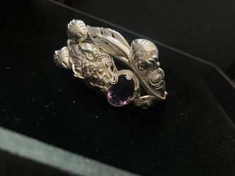 Silver bangle #111859-1 MJ