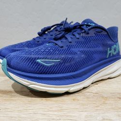 HOKA ONE ONE Women's Clifton 9 Running Shoes (8M) Purple/Aqua