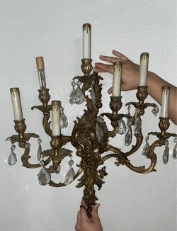 French Louis XV Style Gilt Bronze Sconces