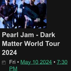 Pearl Jam Fri 5/10 2 Tickets at Moda