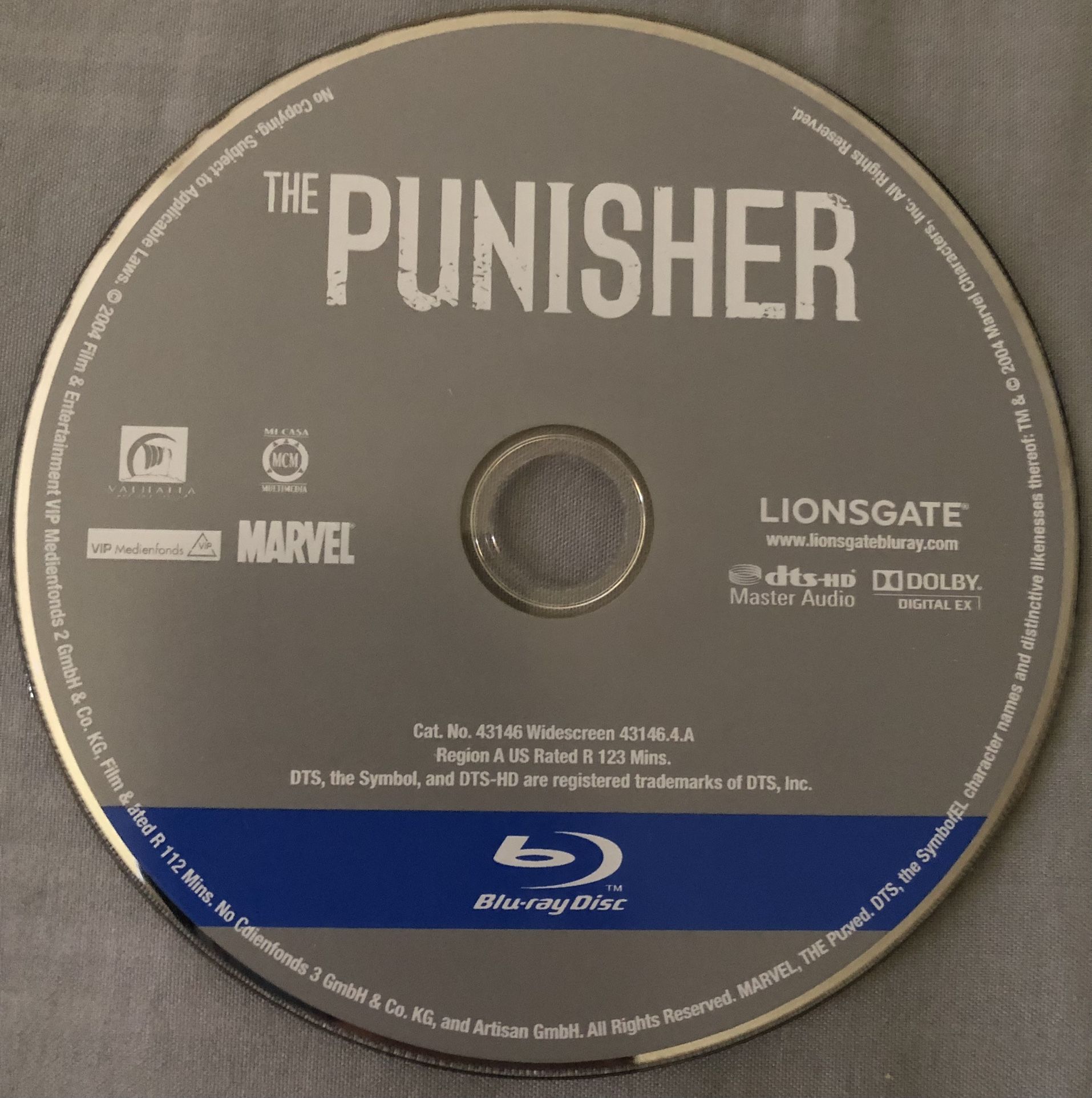 Punisher Marvel Bluray 