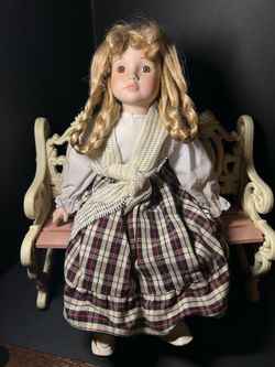 Vintage porcelain doll