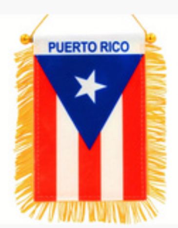 Puerto Rican Car Banner 4x6