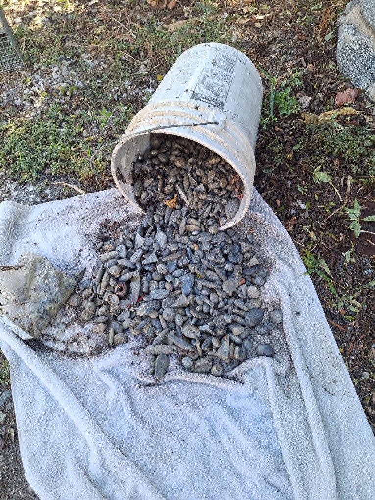 Fishing sinkers.
54 a dollar